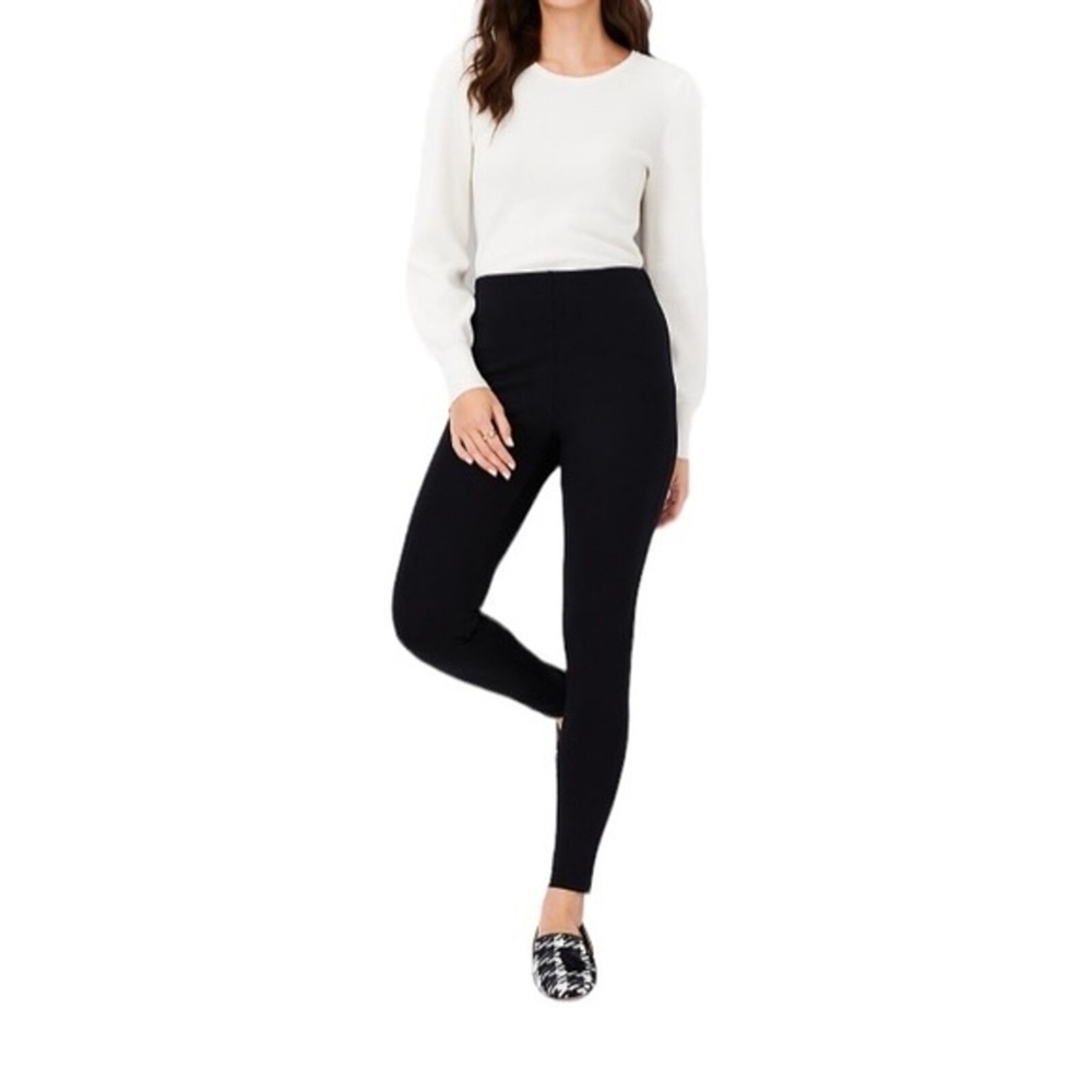 Ann Taylor Petite Side Zip Legging 6P Black